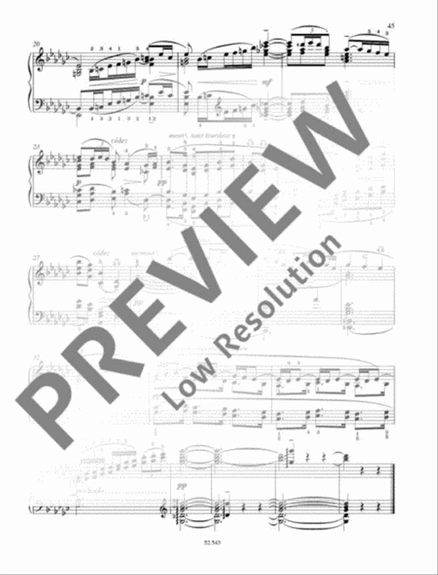 La Fille aux cheveux de lin Piano Solo scores gallery preview page 3