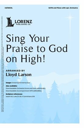 Book cover for Sing Your Praise to God on High!