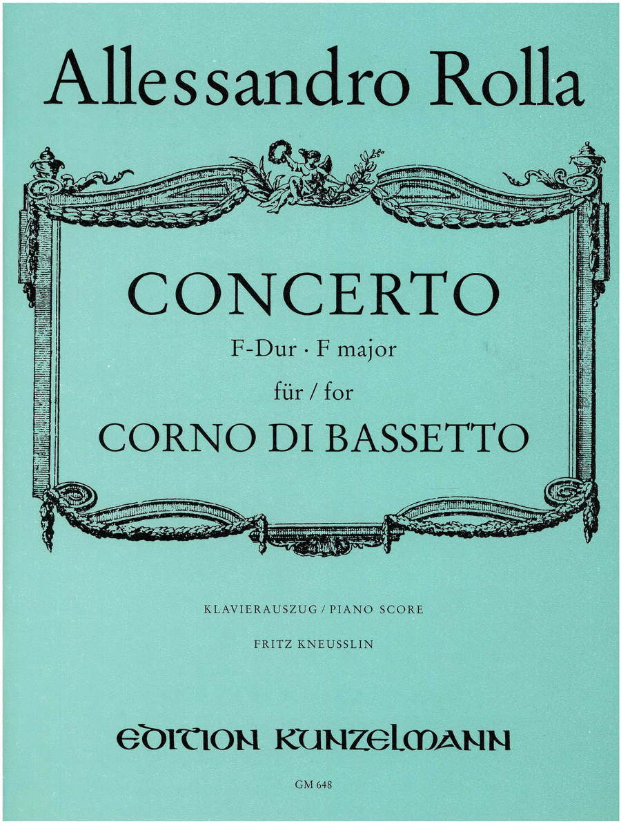 Concerto in F Major for Basset Horn and Orchestra