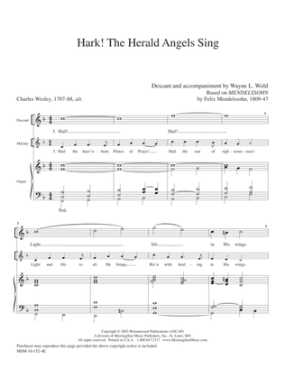 Book cover for Hark! The Herald Angels Sing (Descant and Alternate Harmonization)
