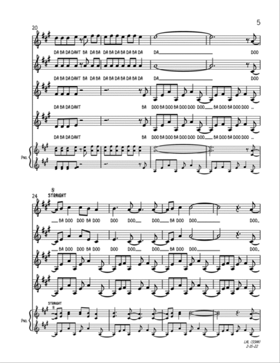Linus And Lucy SSAA scores gallery preview page 5