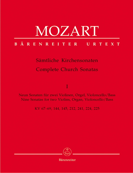 Complete Church Sonatas. Volume 1