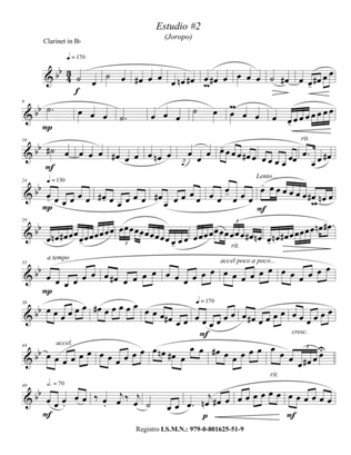 Estudio #2 (joropo) for Solo Clarinet