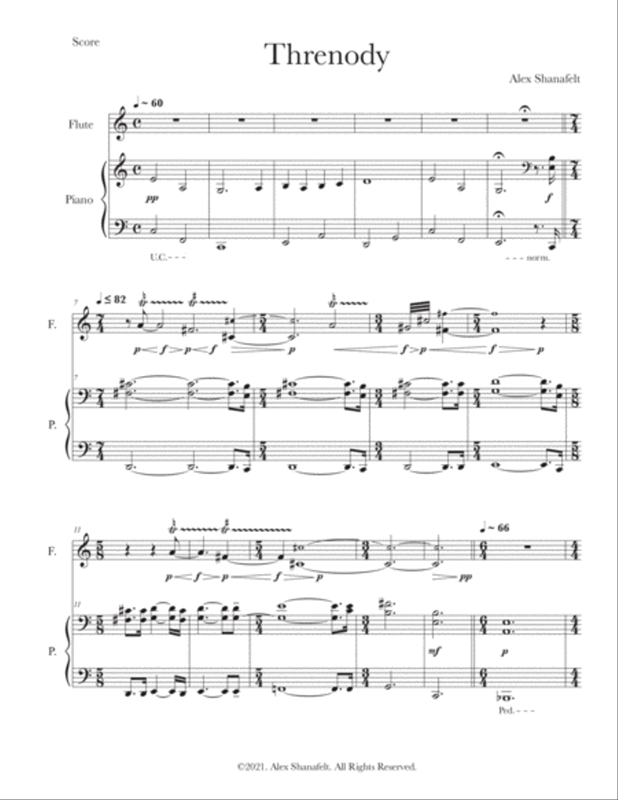 Threnody Threnody Woodwind Duet scores gallery preview page 4