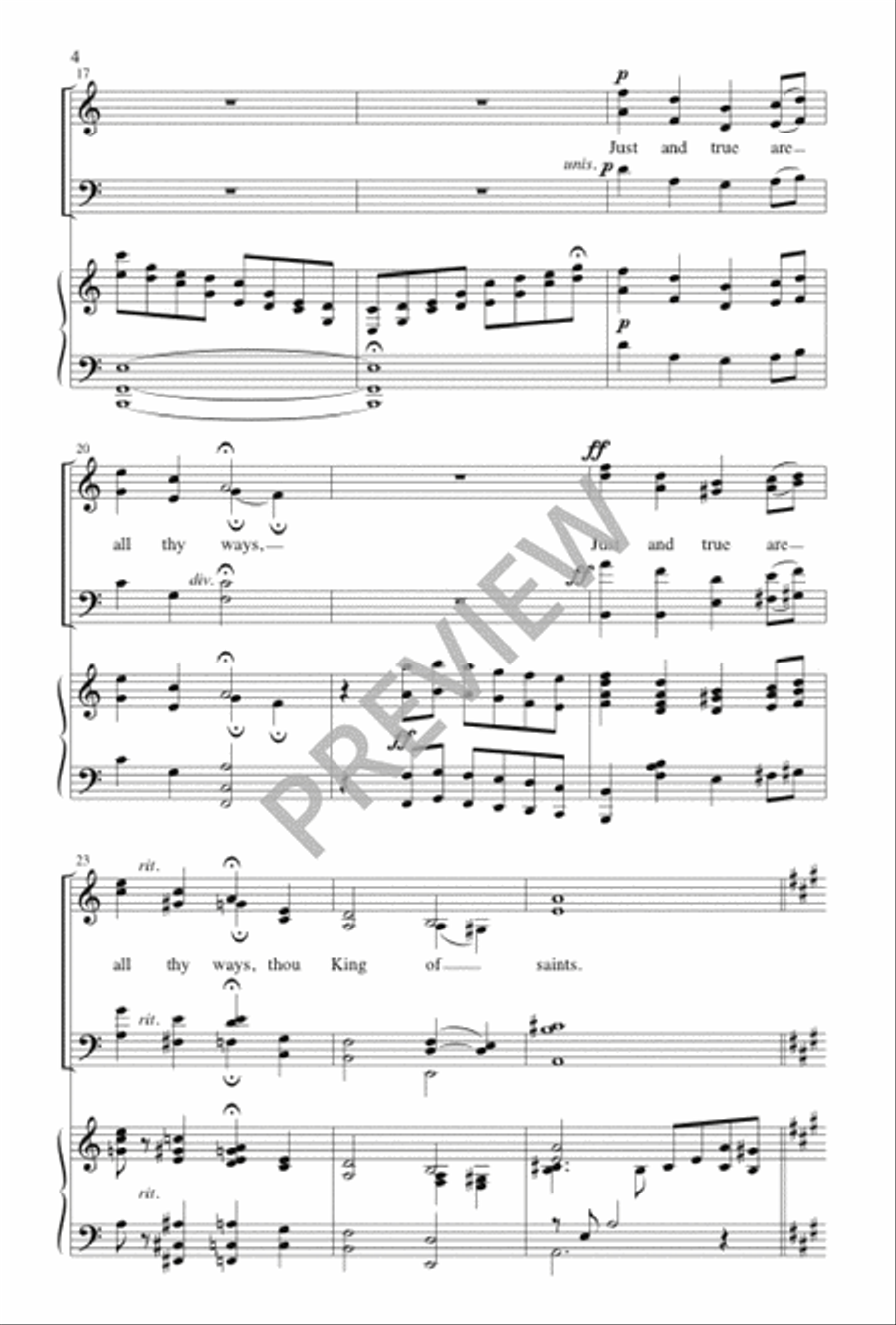 Great and Marvelous Great and Marvelous Choir scores gallery preview page 5