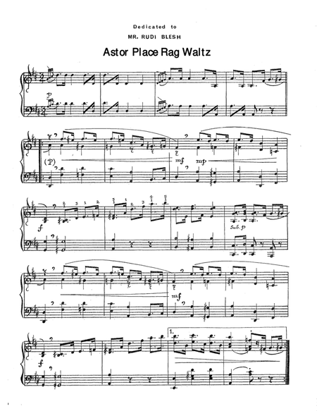 Astor Place Rag Waltz