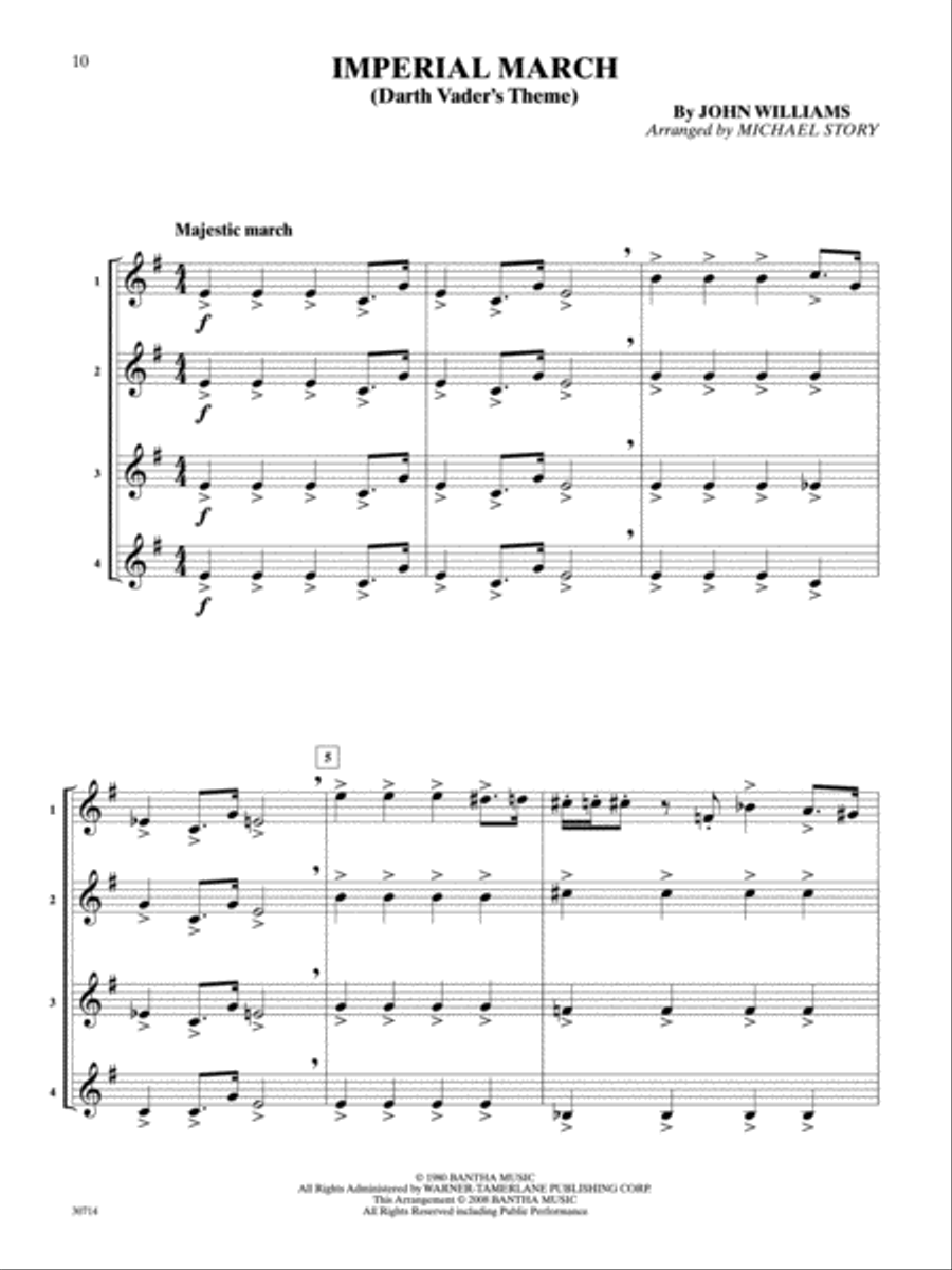 Pop Quartets for All Small Ensemble scores gallery preview page 2