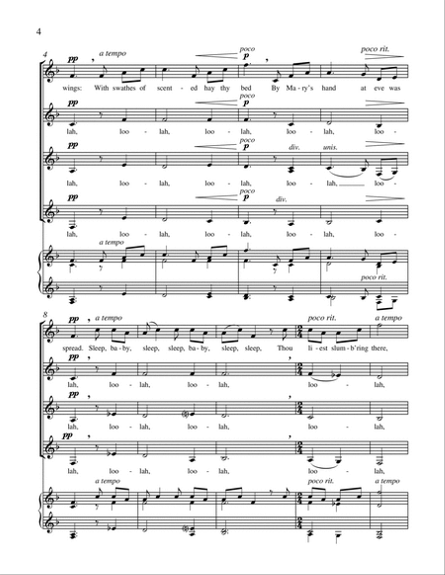 Carols of the Nativity: 4. A Christmas Lullaby SSAA scores gallery preview page 3