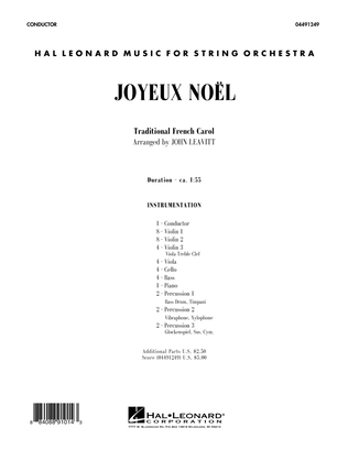 Book cover for Joyeux Noel - Conductor Score (Full Score)