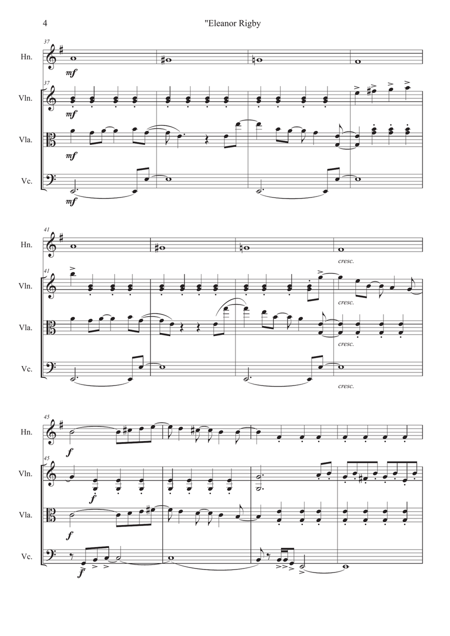 Eleanor Rigby Horn scores gallery preview page 4