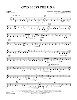 God Bless The U.S.A. - Pt.5 - Bb Bass Clarinet
