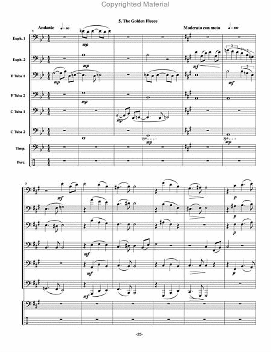 Jason and the Golden Fleece Large Ensemble scores gallery preview page 8