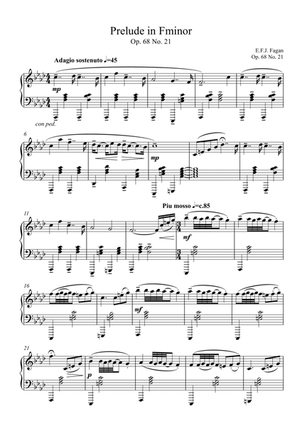Prelude in F minor Op. 68 No. 21