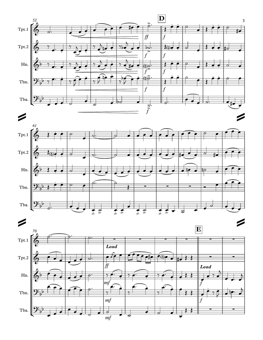 My Favorite Things Horn scores gallery preview page 4