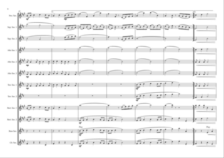 Christmas Troika (sleigh Ride) Woodwind Ensemble scores gallery preview page 6
