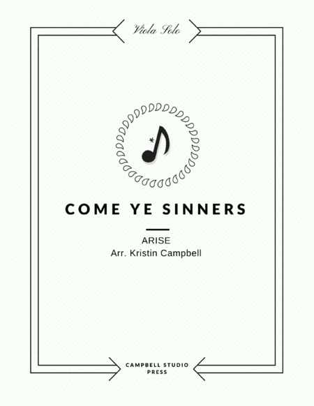 Come Ye Sinners - Viola Solo