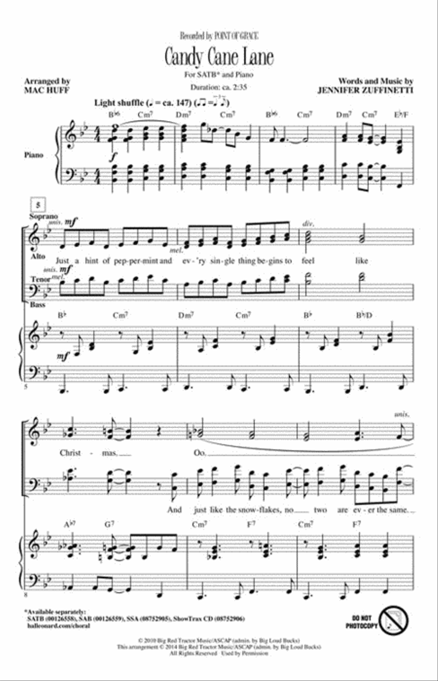 Candy Cane Lane Candy Cane Lane 4-Part scores gallery preview page 2