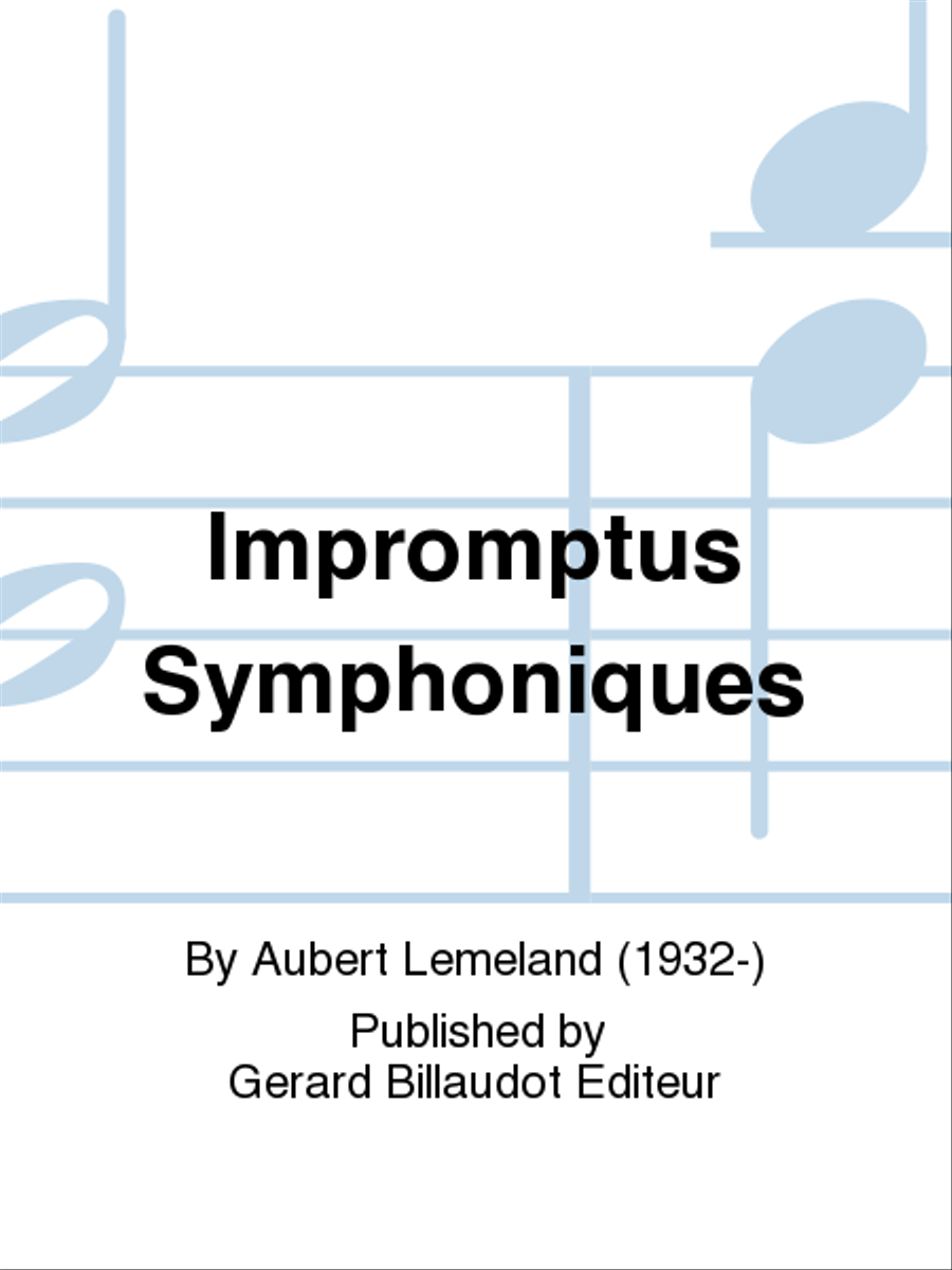Impromptus Symphoniques School and Community scores gallery preview page 1