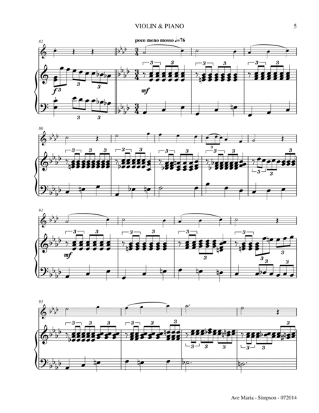 Ave Maria for Violin & Piano image number null