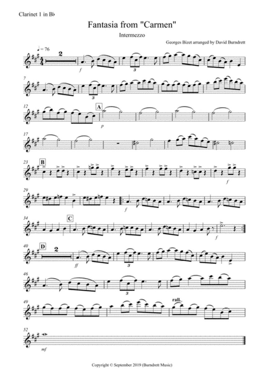 Intermezzo (Fantasia from Carmen) for Clarinet Quartet image number null