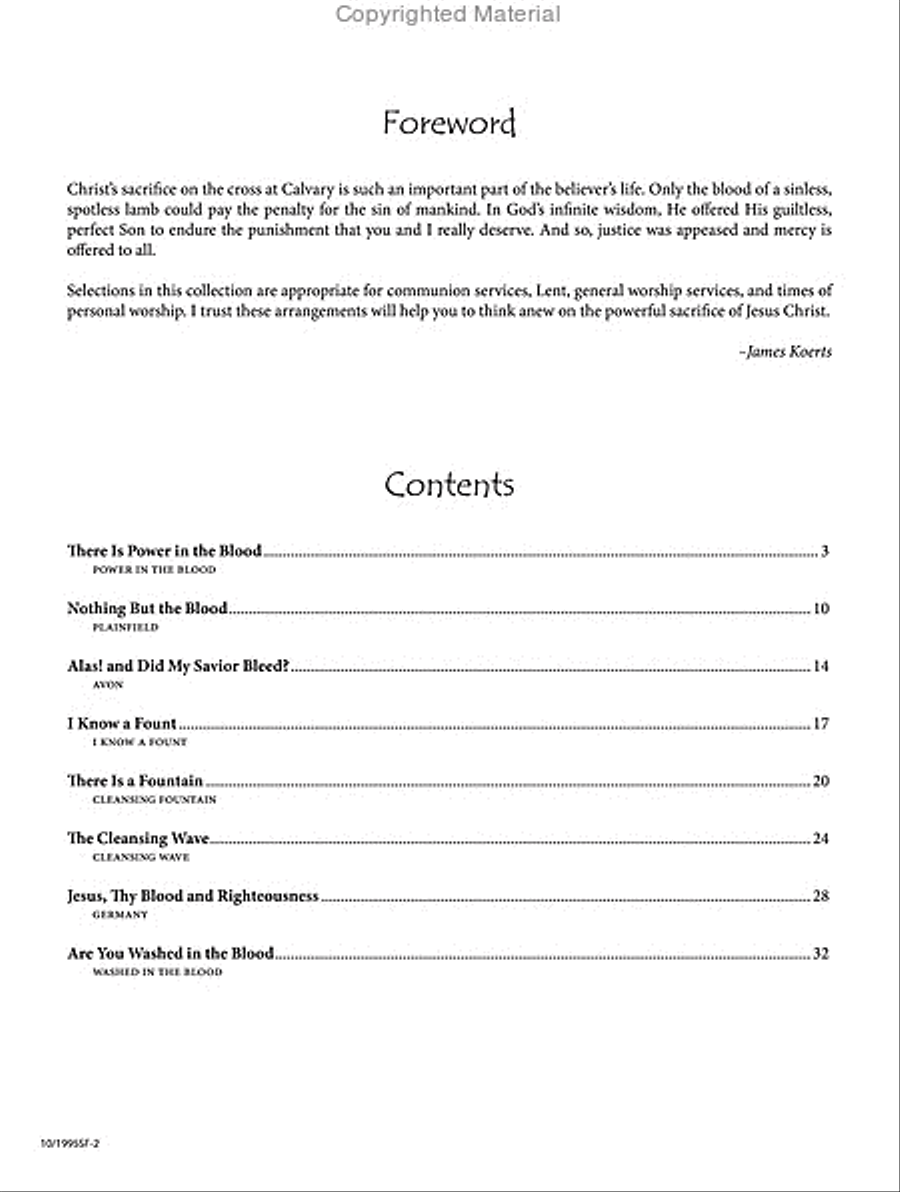 His Sacrifice Piano Solo scores gallery preview page 2