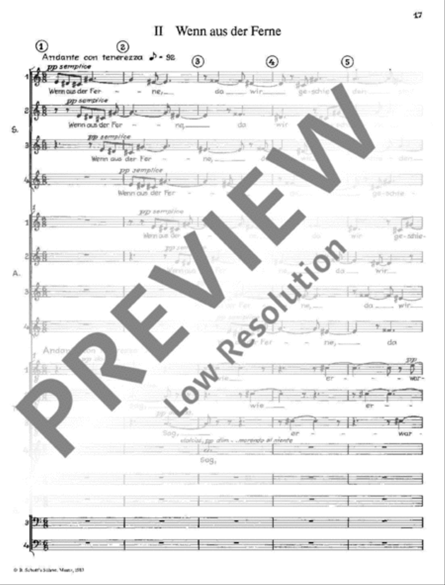 Drei Phantasien 4-Part scores gallery preview page 18