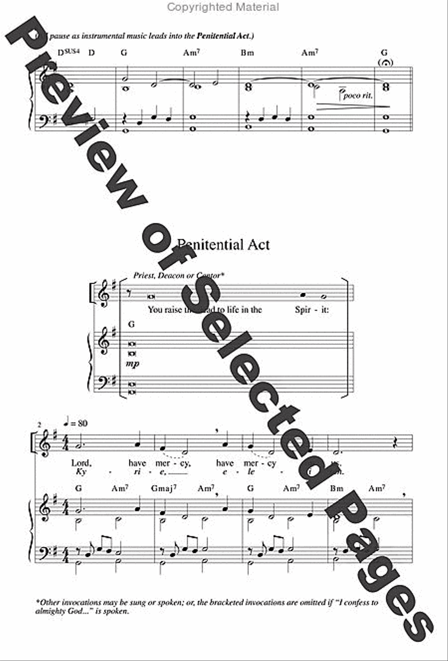 Jubilation Mass - Choral / Accompaniment edition 4-Part scores gallery preview page 3
