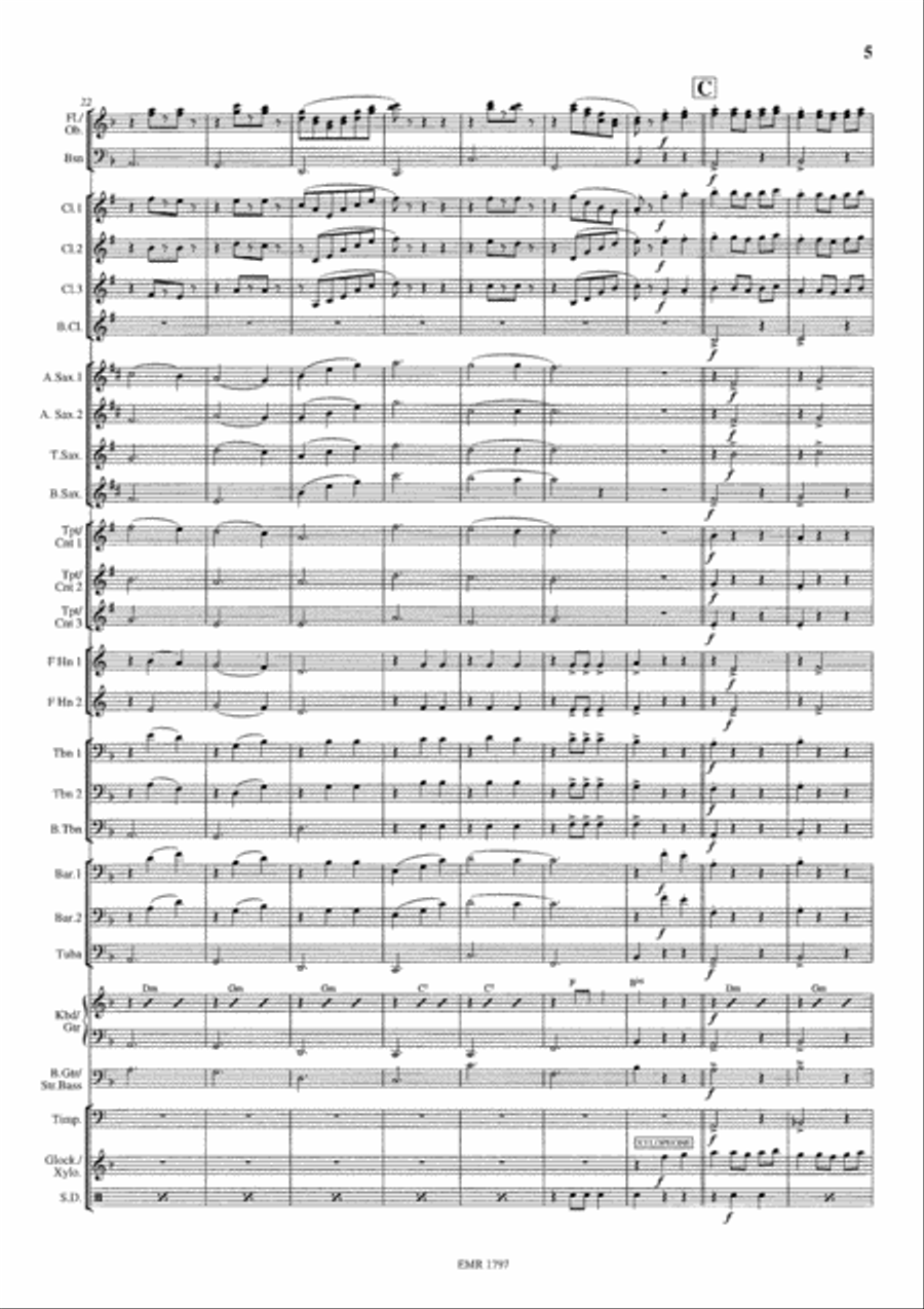 Waltz No. 2 Concert Band scores gallery preview page 6