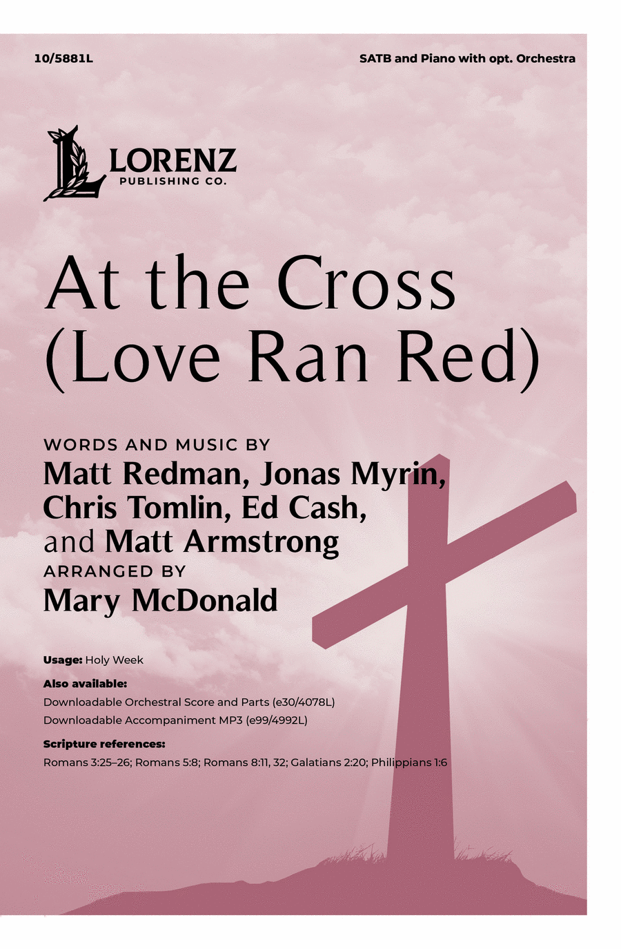 At the Cross (Love Ran Red) Choir scores gallery preview page 1