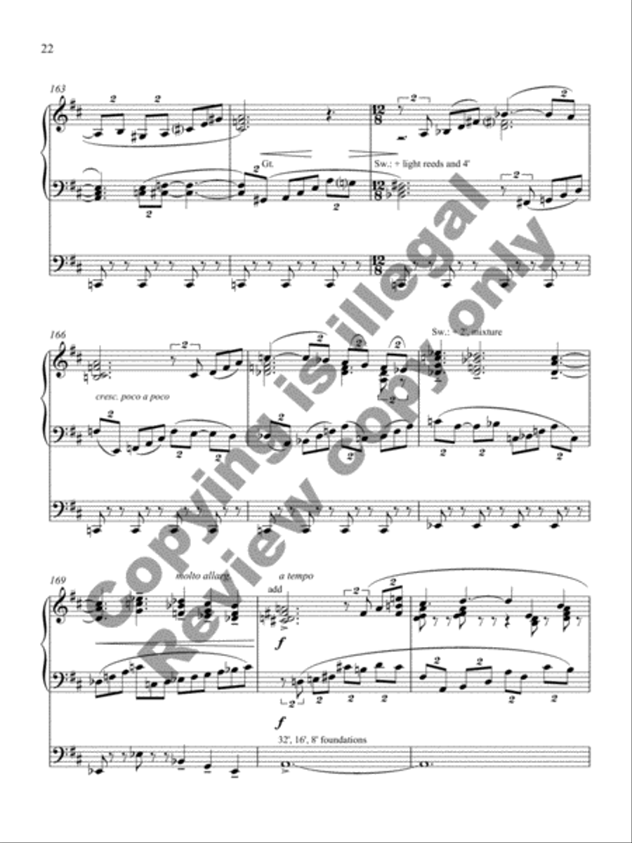 Chorale and Gigue Organ Solo scores gallery preview page 27