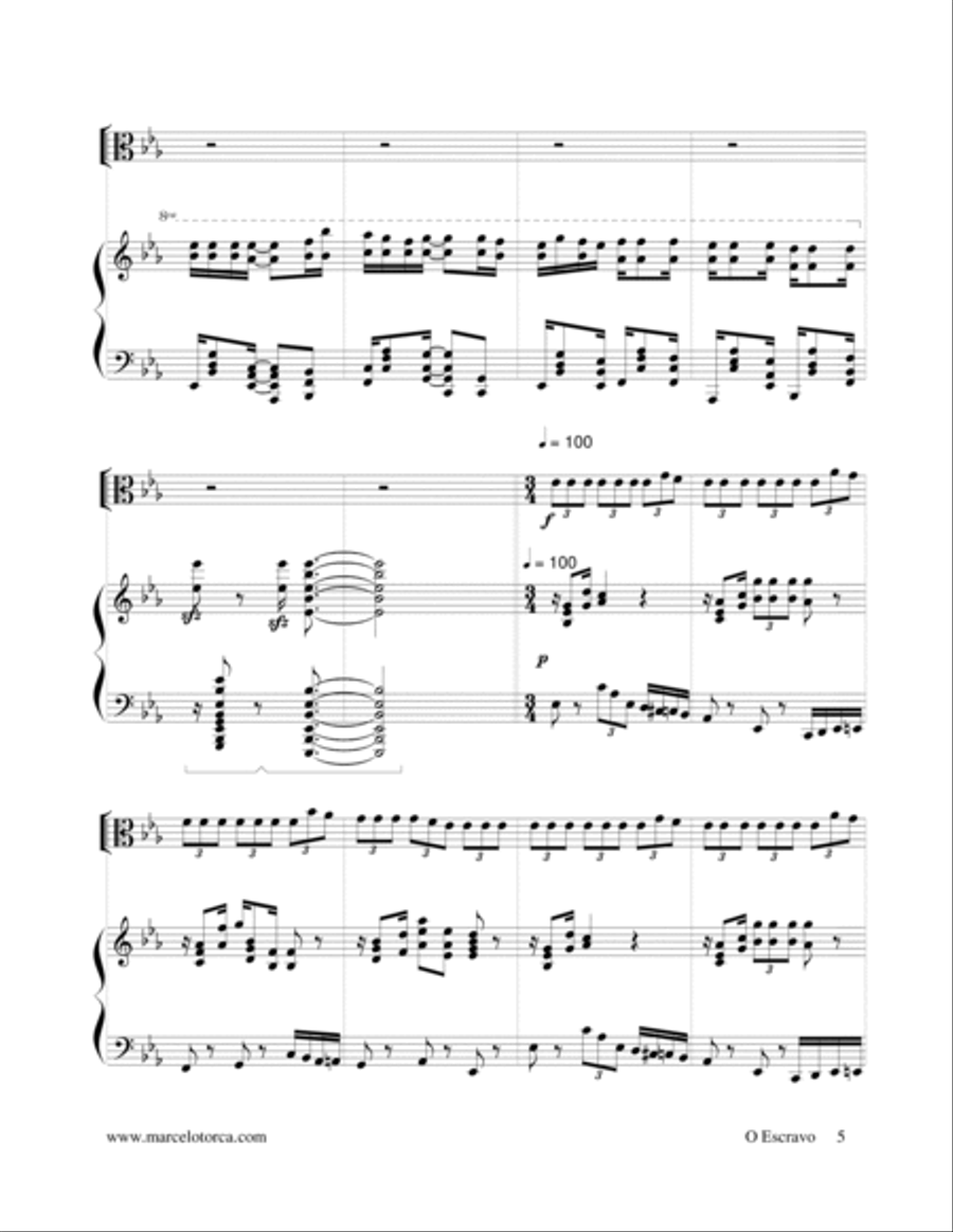 O Escravo String Duet scores gallery preview page 5