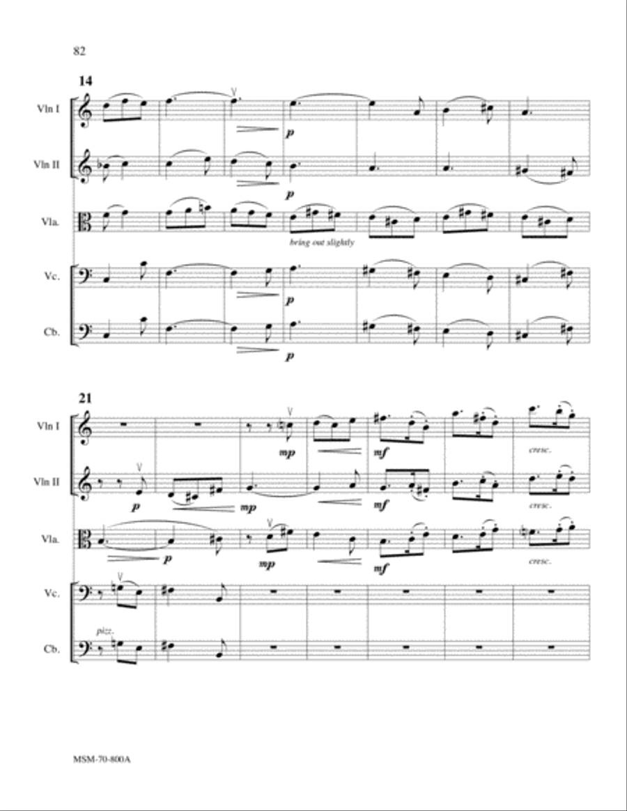 Serenade (Orchestra Score) Choir scores gallery preview page 15