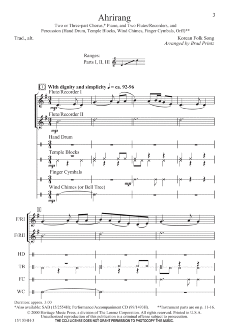 Ahrirang 3-Part scores gallery preview page 4