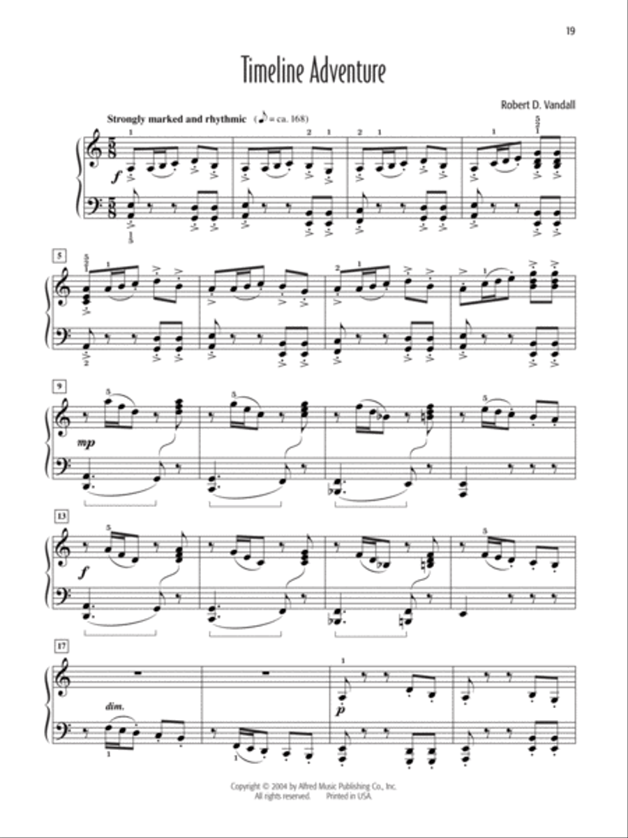 Robert D. Vandall's Favorite Solos, Book 3 Piano Solo scores gallery preview page 4