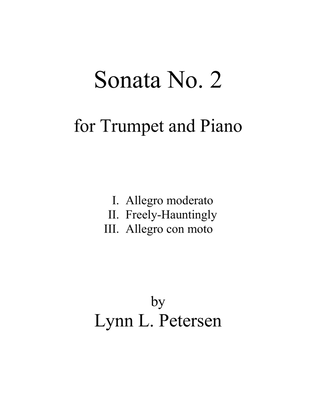 Book cover for Sonata No. 2 for Trumpet and Piano