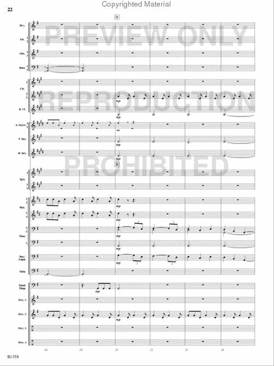 Three Celtic Dances Concert Band scores gallery preview page 21