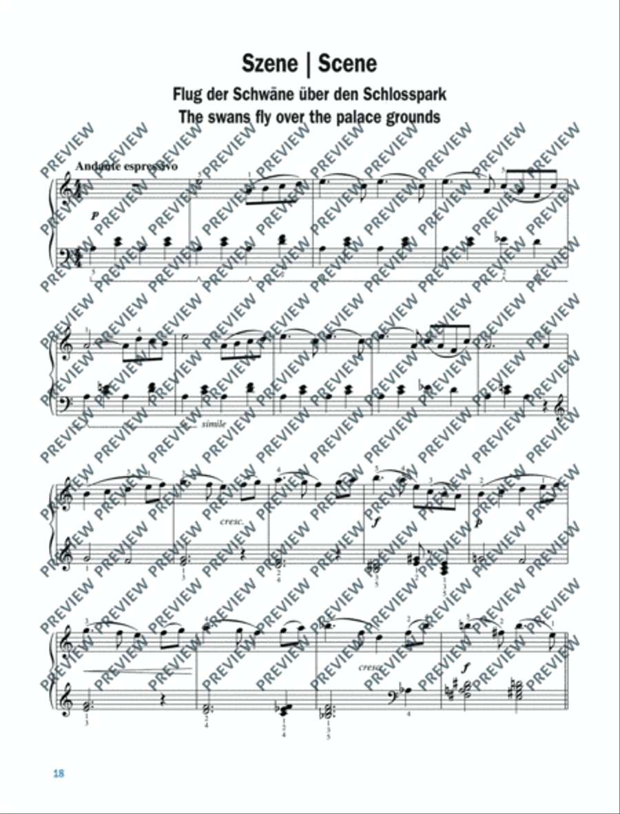 Swan Lake Swan Lake Piano Solo scores gallery preview page 19