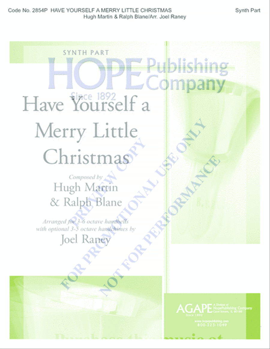Have Yourself A Merry Little Christmas Set of Parts scores gallery preview page 17