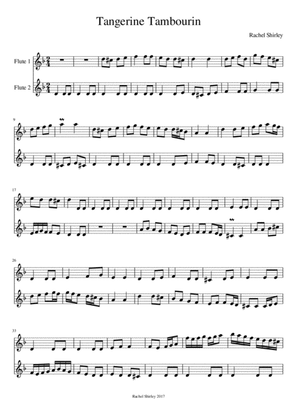 Tangerine Tambourin (flute duet)