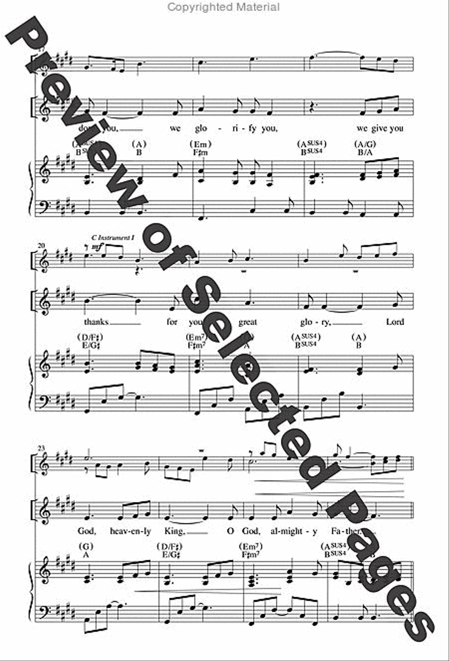 The Glendalough Mass - Choral / Accompaniment Edition 3-Part scores gallery preview page 6