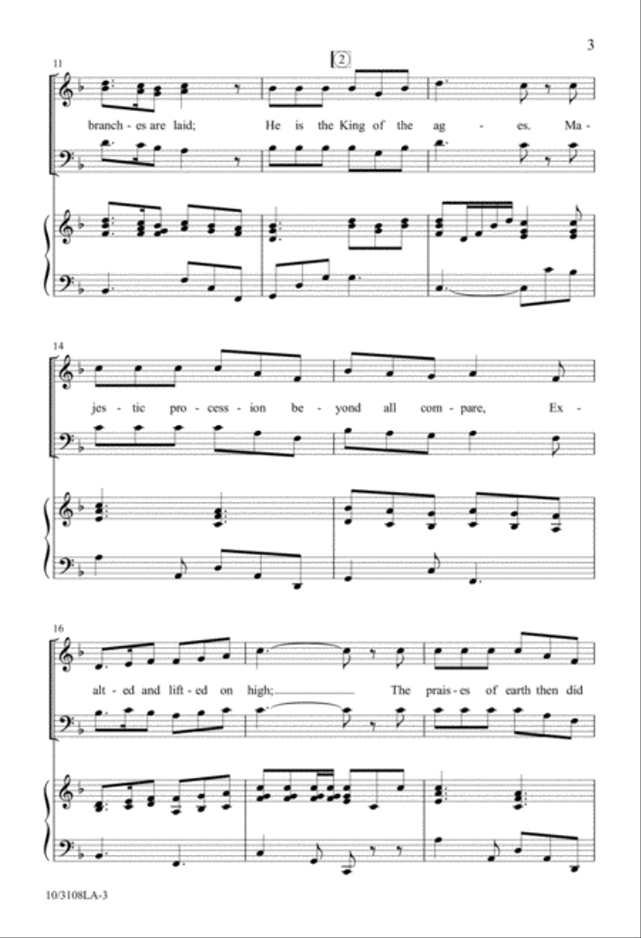 Hosanna We Sing 3-Part scores gallery preview page 4