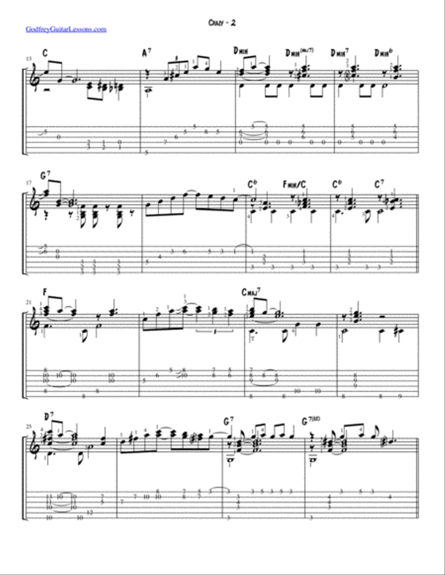 Crazy Crazy Electric Guitar scores gallery preview page 2