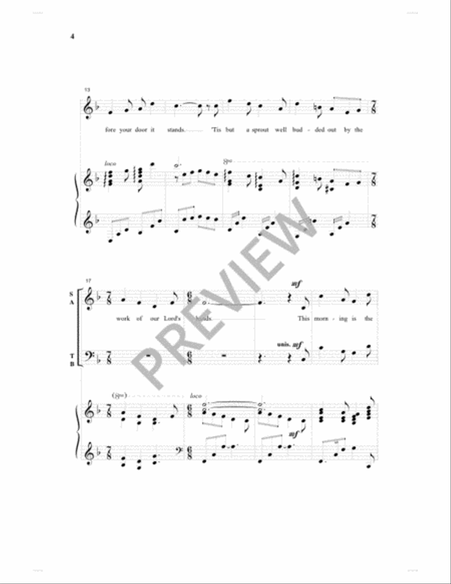 May Day Carol 4-Part scores gallery preview page 3