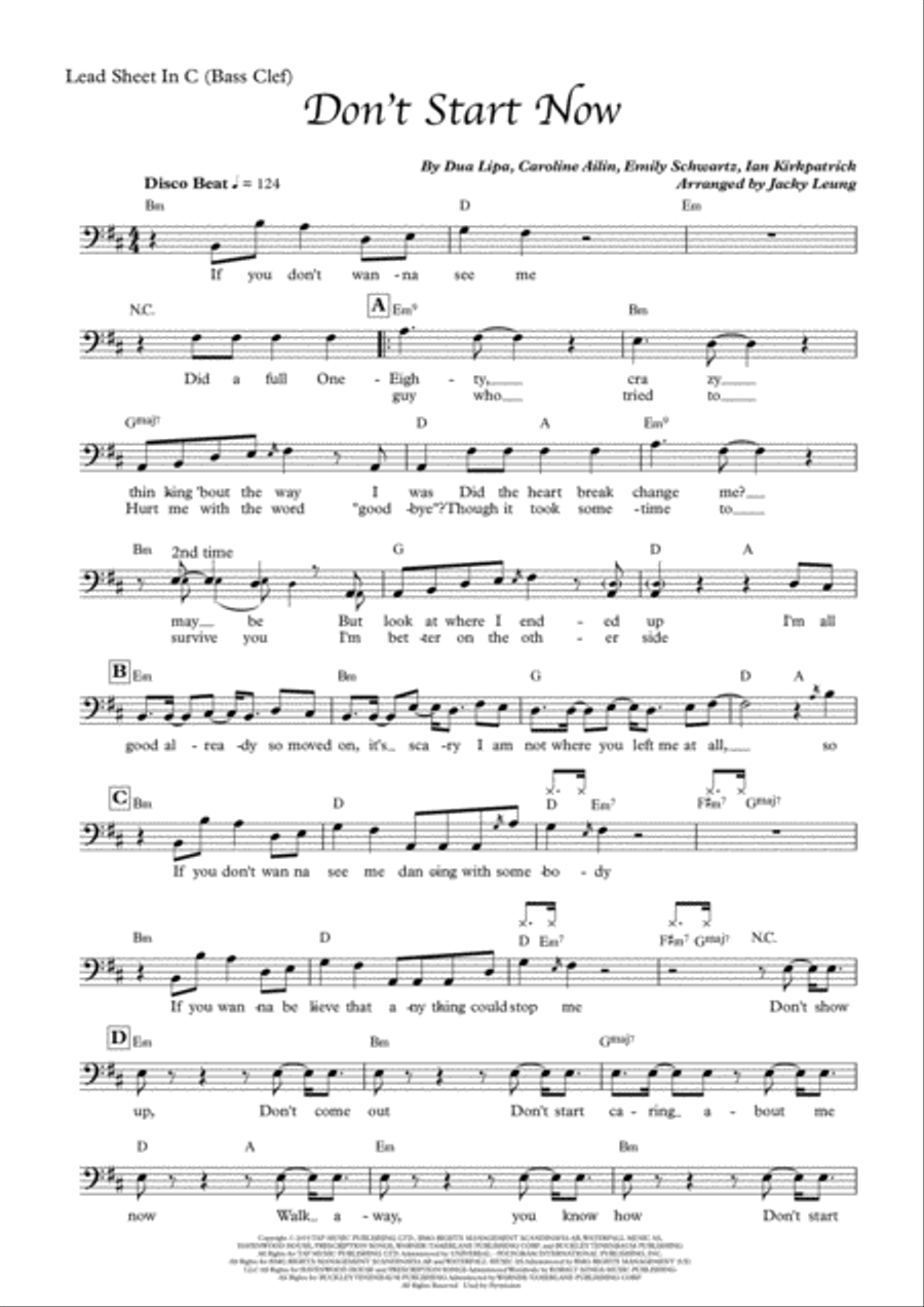 Don't Start Now Large Ensemble scores gallery preview page 2