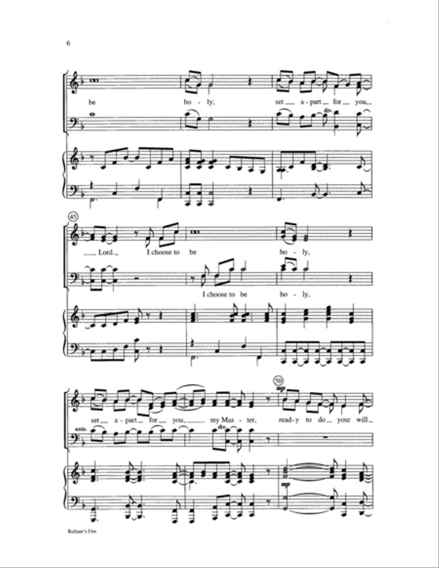 Refiner's Fire Choir scores gallery preview page 6