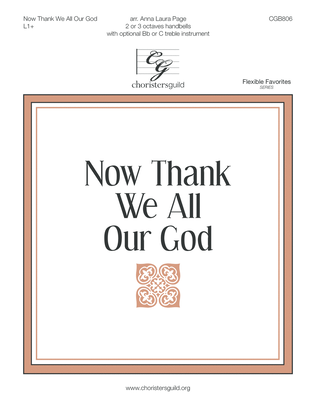 Book cover for Now Thank We All Our God (2 or 3 octaves)