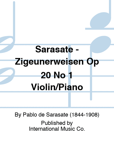 Sarasate - Zigeunerweisen Op 20 No 1 Violin/Piano