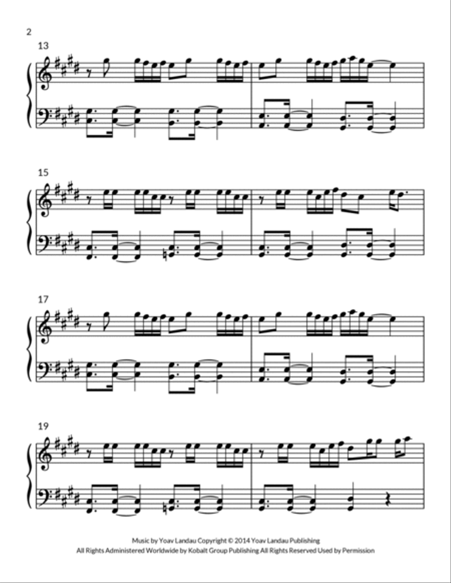 Five Nights At Freddy's Piano Solo scores gallery preview page 2