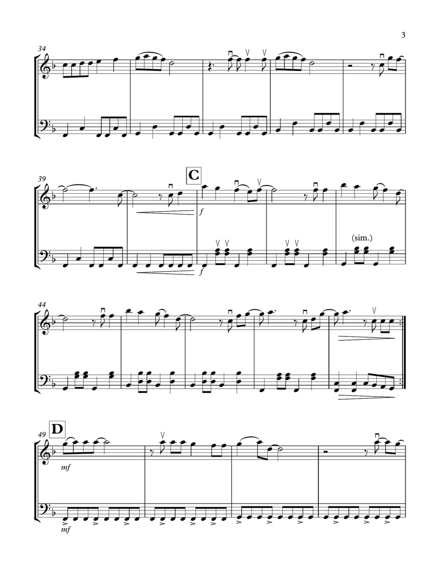 Marry You String Duet scores gallery preview page 3