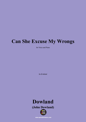 J. Dowland-Can She Excuse My Wrongs,in d minor